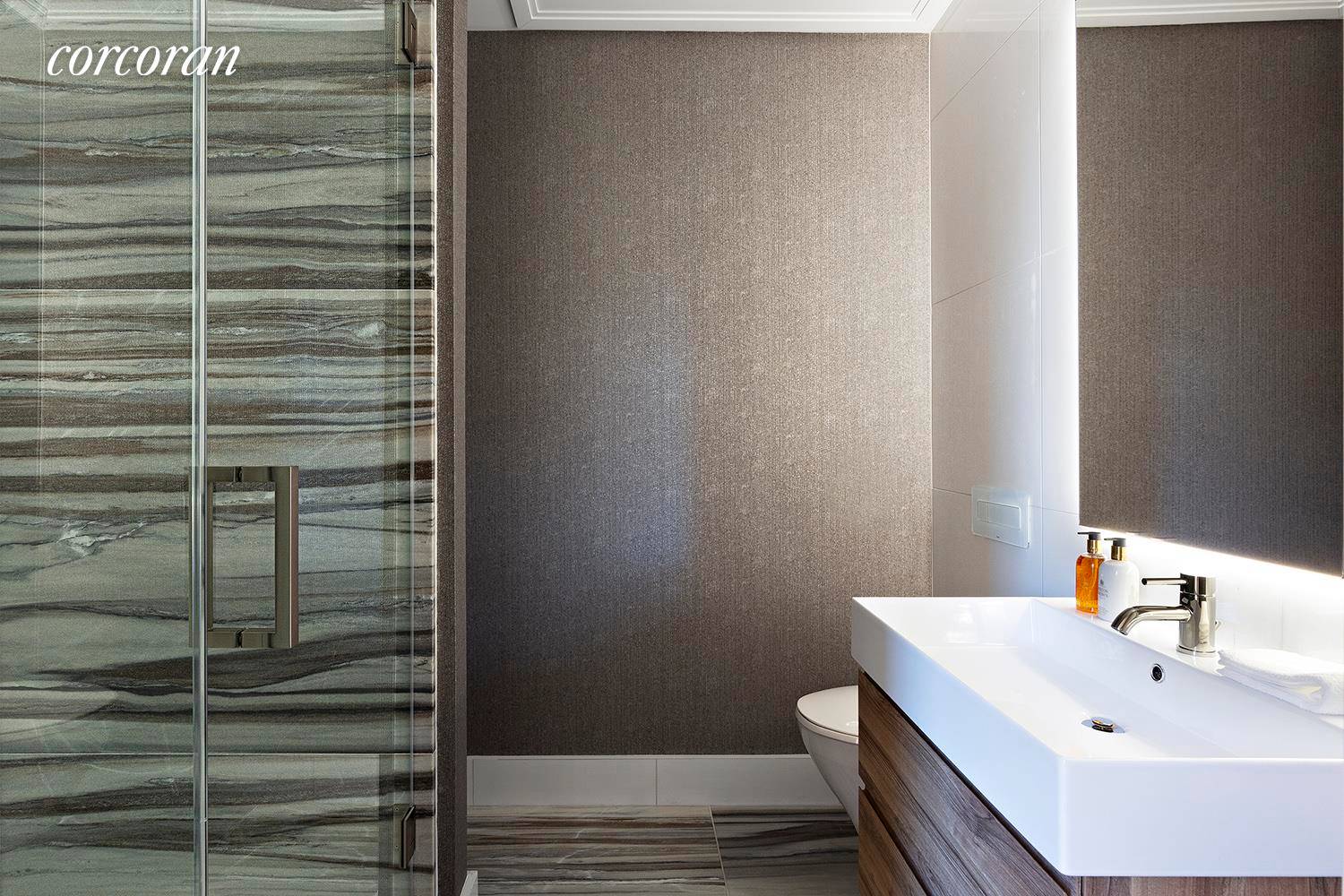 Residence 703 at Hillrose28 is a south, north, and west facing 1, 469 SF two bedroom and two bath with powder room.