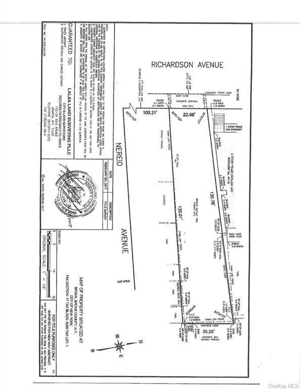 25 x 138 buildable lot on Richardson Avenue, between Nereid and E 239th St.