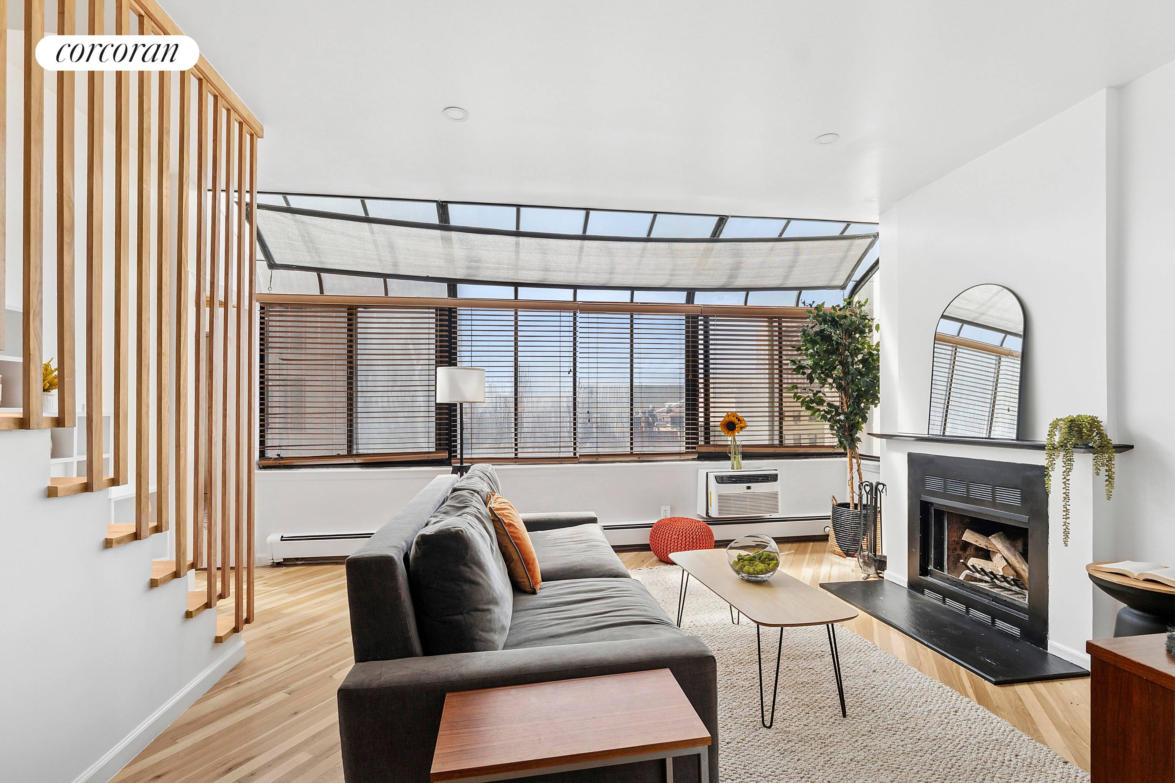 161 Remsen Street, Apt. 7B Top floor duplex, 2BR 2BA with private balcony This light filled greenhouse duplex offers treetop views, airy flow, and a sense of calm right in ...