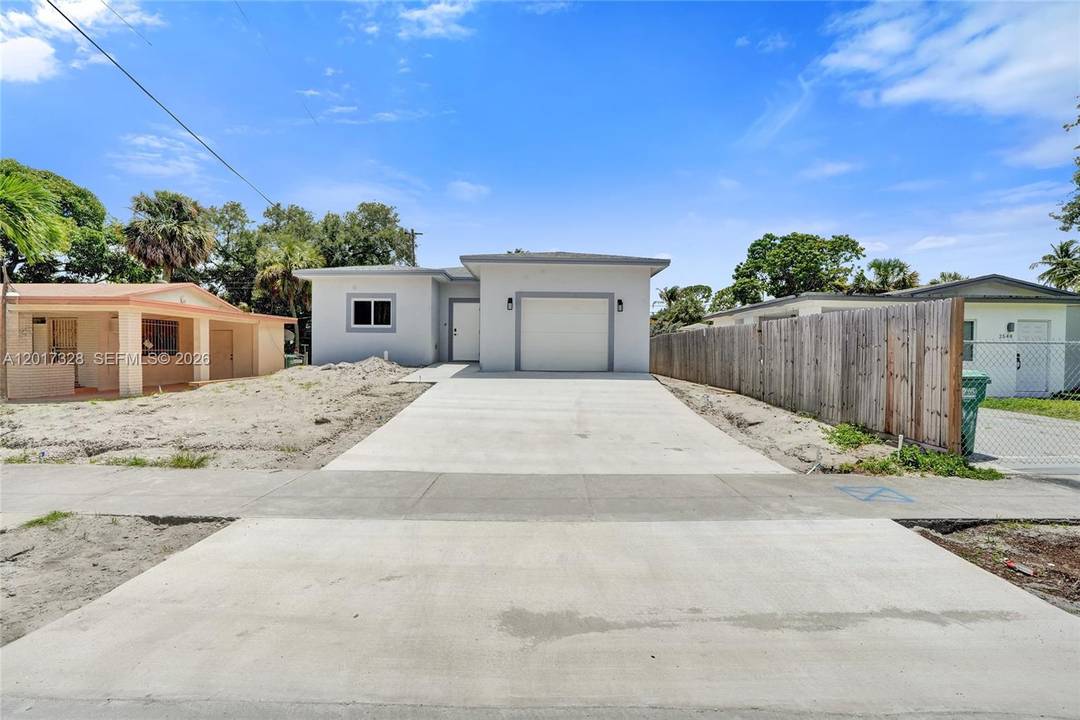 Spacious new construction 3 bed 2 bath home in East Fort Lauderdale, conveniently located just west of I 95 in an up and coming area.