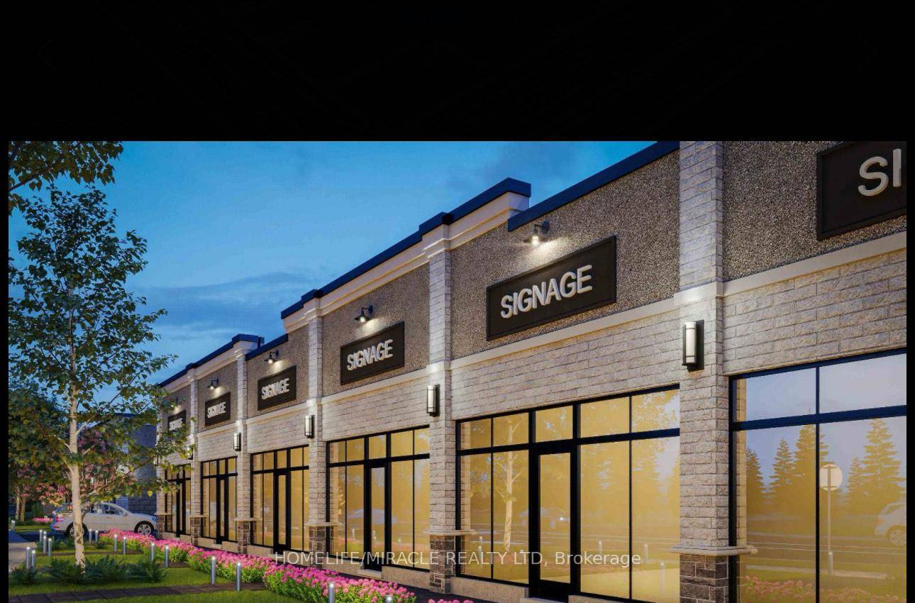 Unit available exclusively for an Restaurant in a brand new commercial retail unit located in a prime plaza in Orangeville, surrounded by residential area.