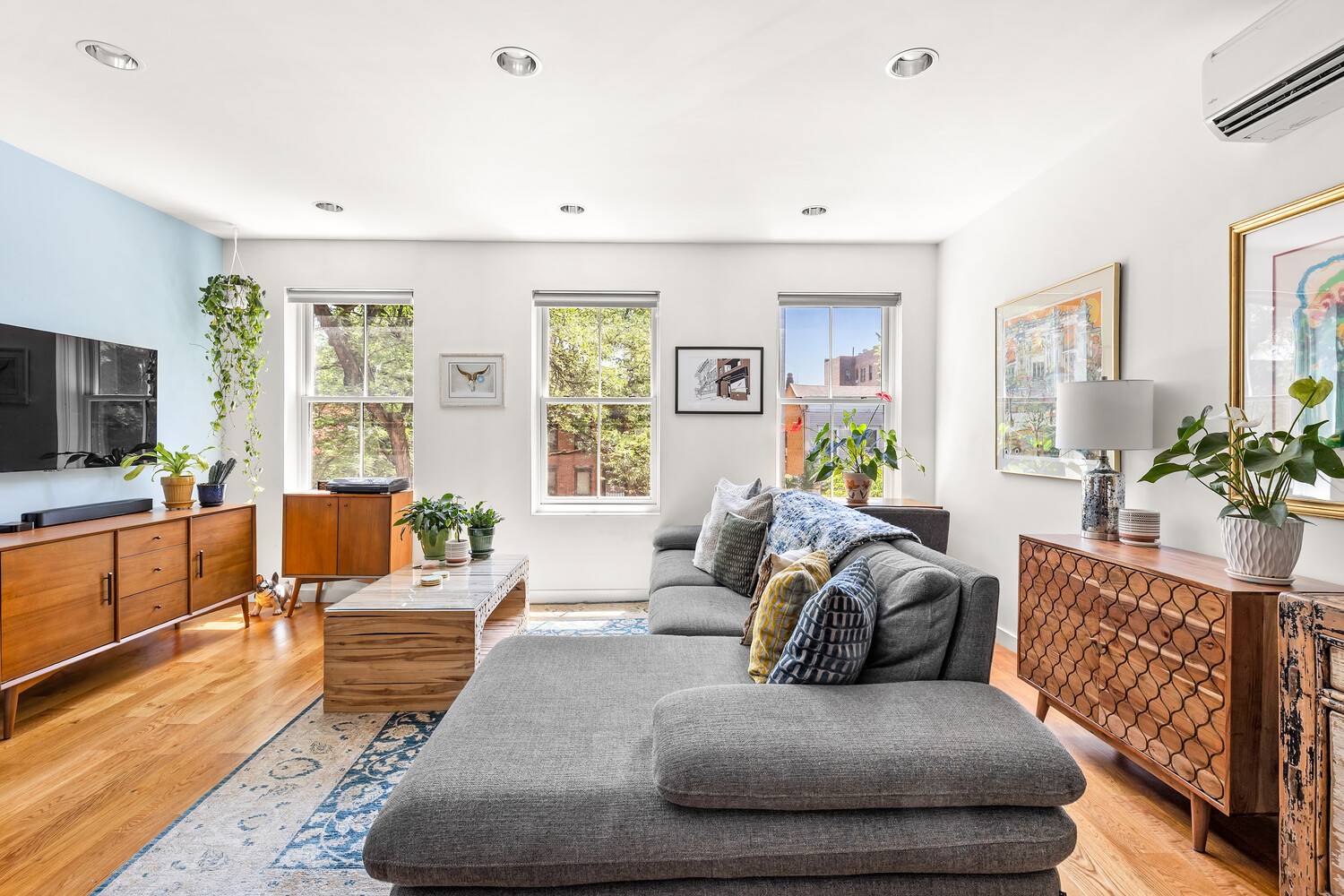 Tucked away on a leafy South Slope block, this beautifully updated two bedroom condo is a rare blend of character, comfort, and modern design.
