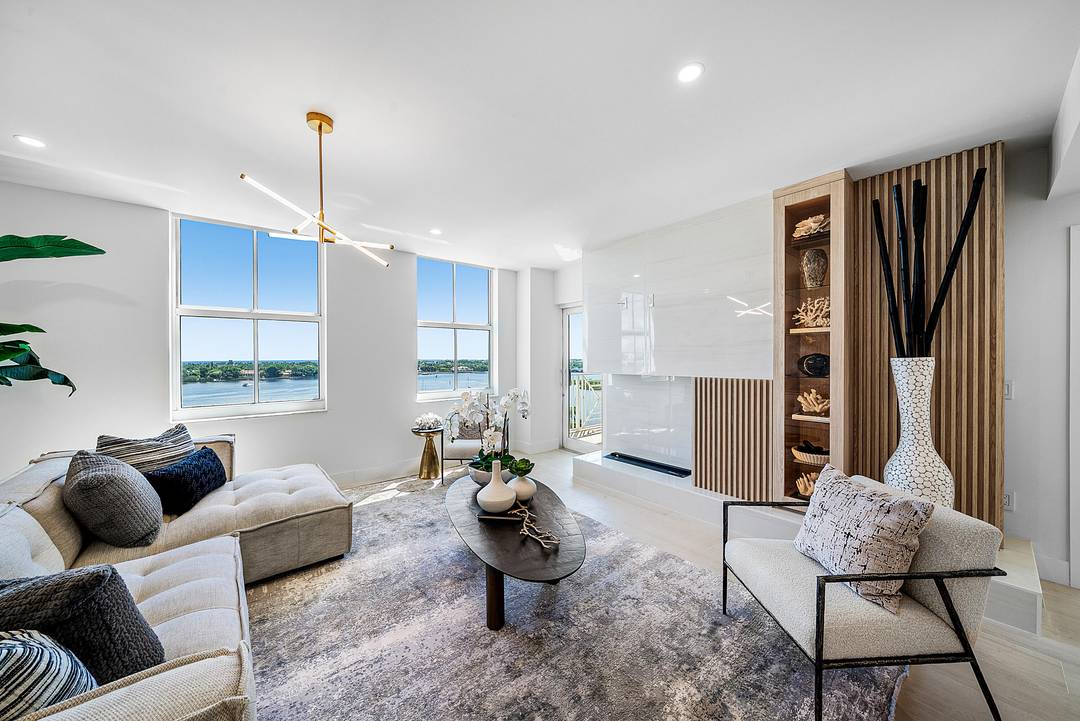 Professionally designed and renovated water front 3 bedroom condo in the heart of West Palm Beach.