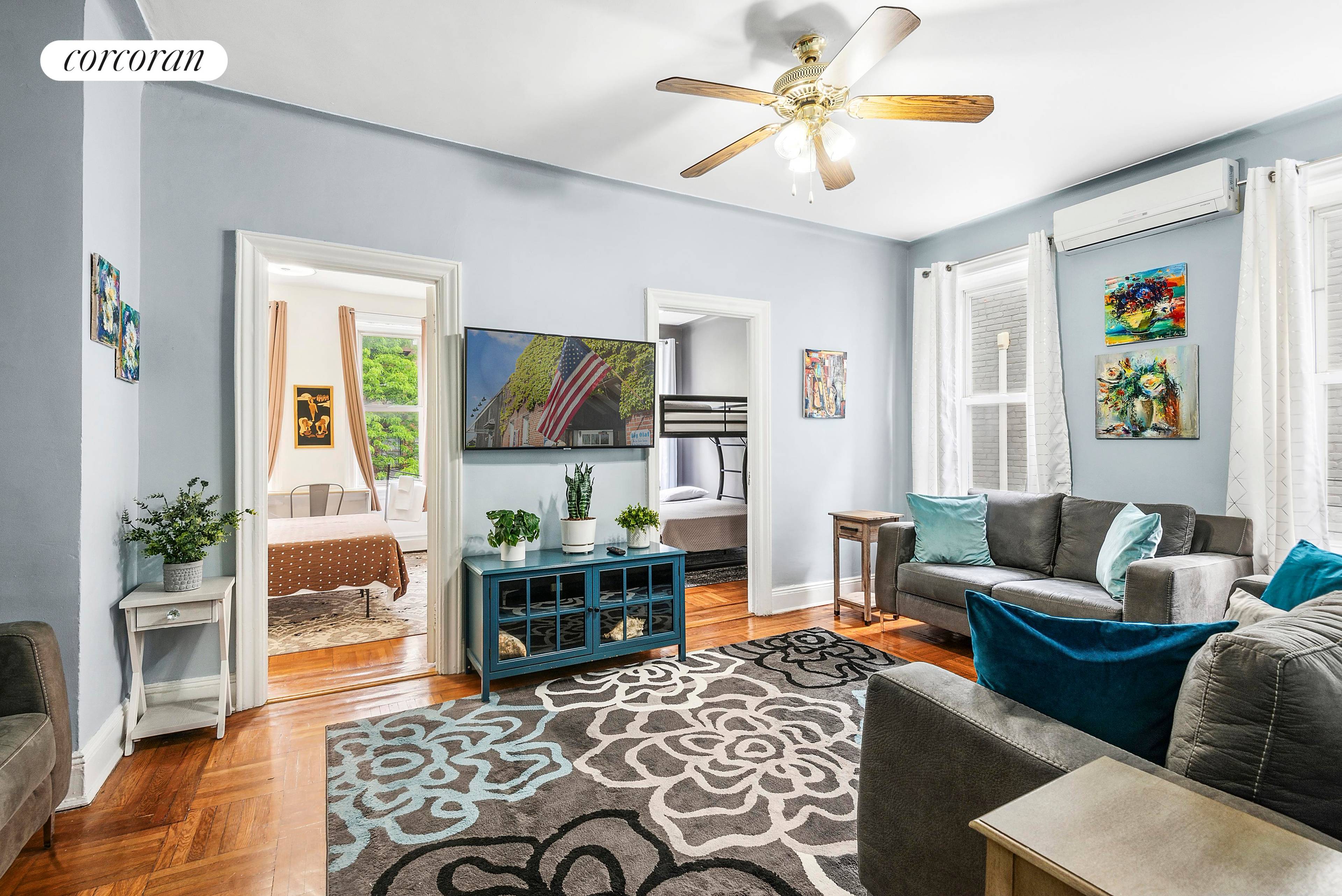Furnished real 2br with sunny exposures amp ; washer dryer3 month minimumJust one block to the Botanical Gardens amp ; near 2 3 4 5 trainsBeautifully appointed furnished two bedroom ...