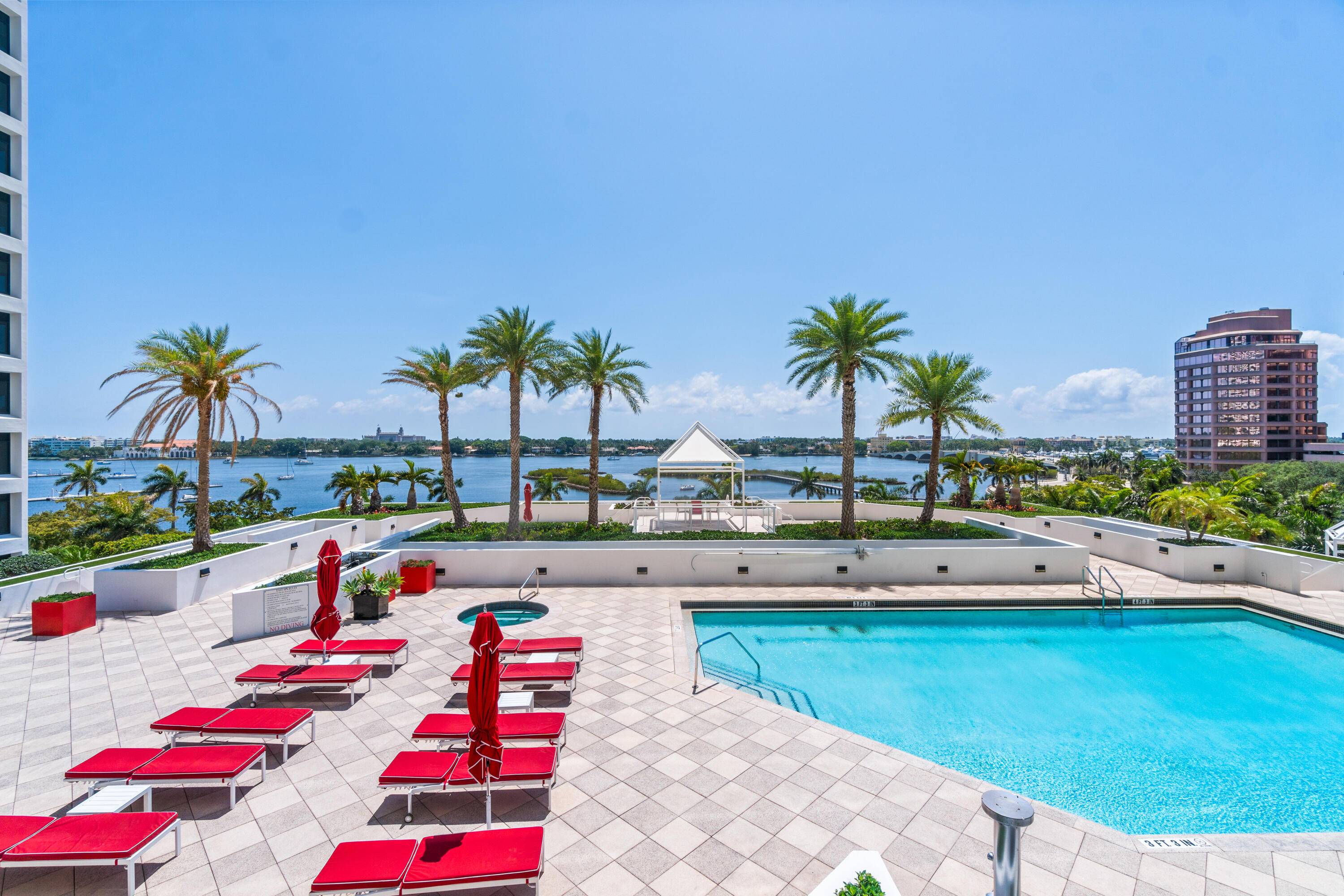 Highly desirable location on the Intracoastal Waterway in the heart of Downtown West Palm Beach.