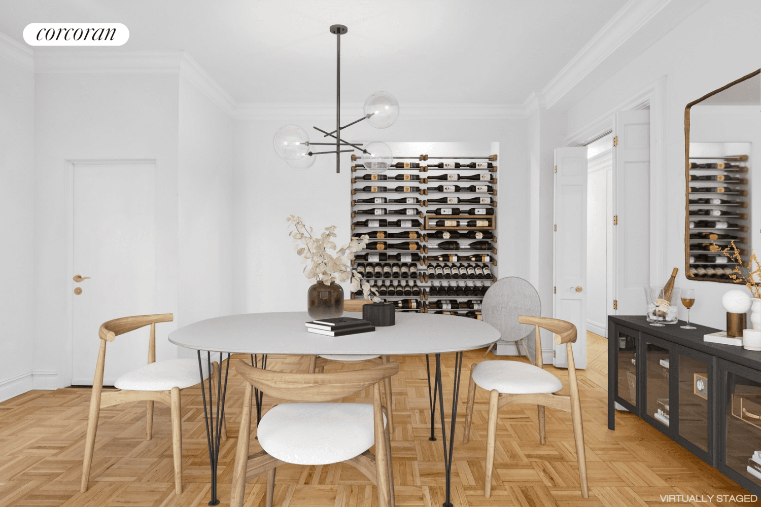 Step inside and fall in love with the pre war elegance, characterized by high ceilings and gleaming hardwood floors, this stunning residence offers two bedrooms, en suite baths, and an ...