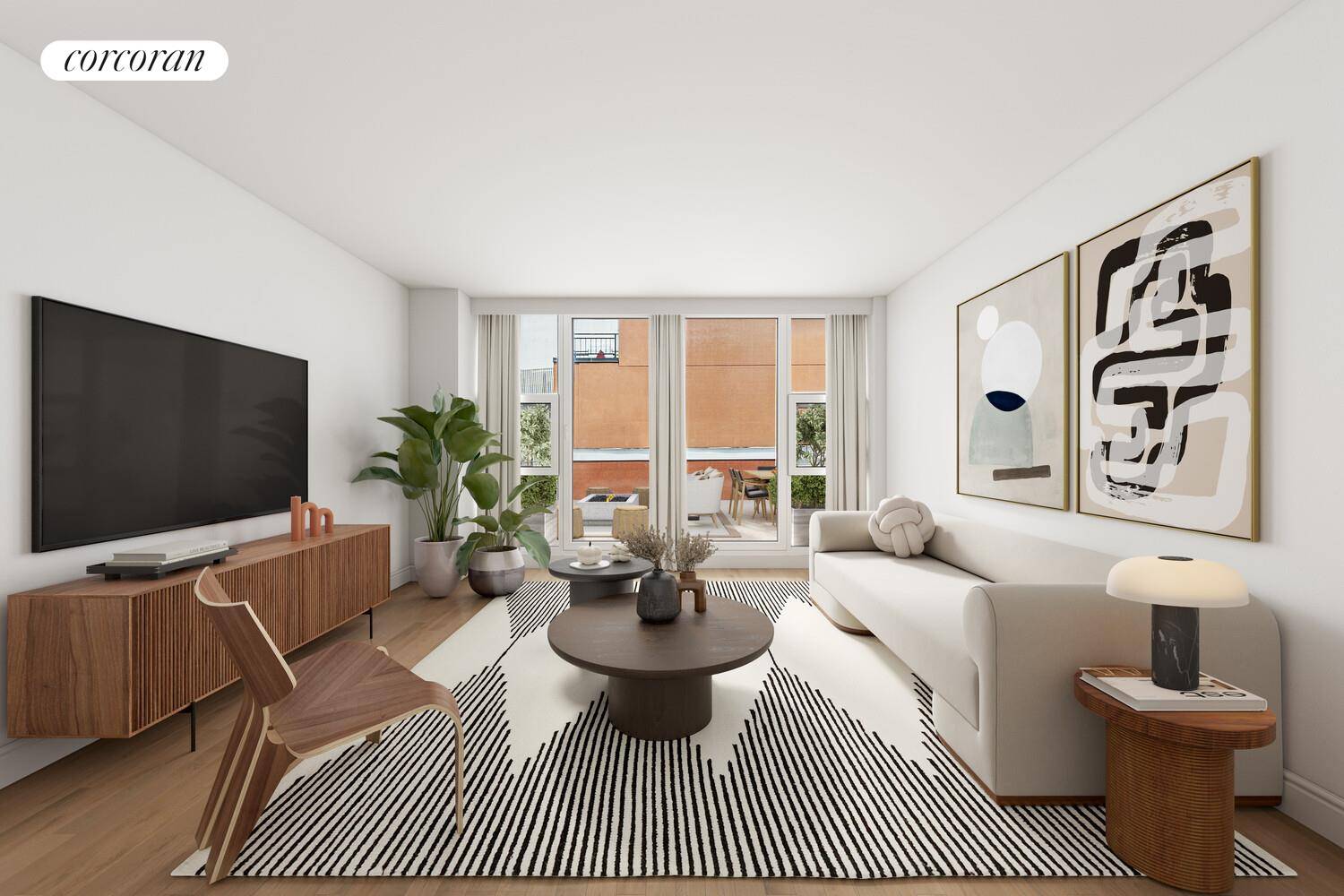 Welcome to residence 2A at 609 Myrtle Avenue, a spacious 2 bedroom, 2 bathroom condominium with an over 1, 000 square foot private terrace plus solarium, nestled in the vibrant ...