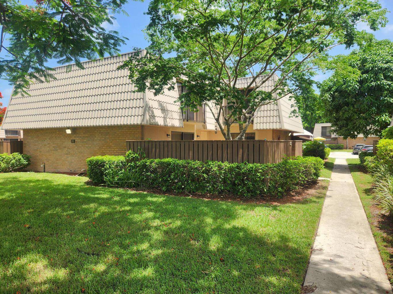 Spacious waterfront unit with shaded patio.