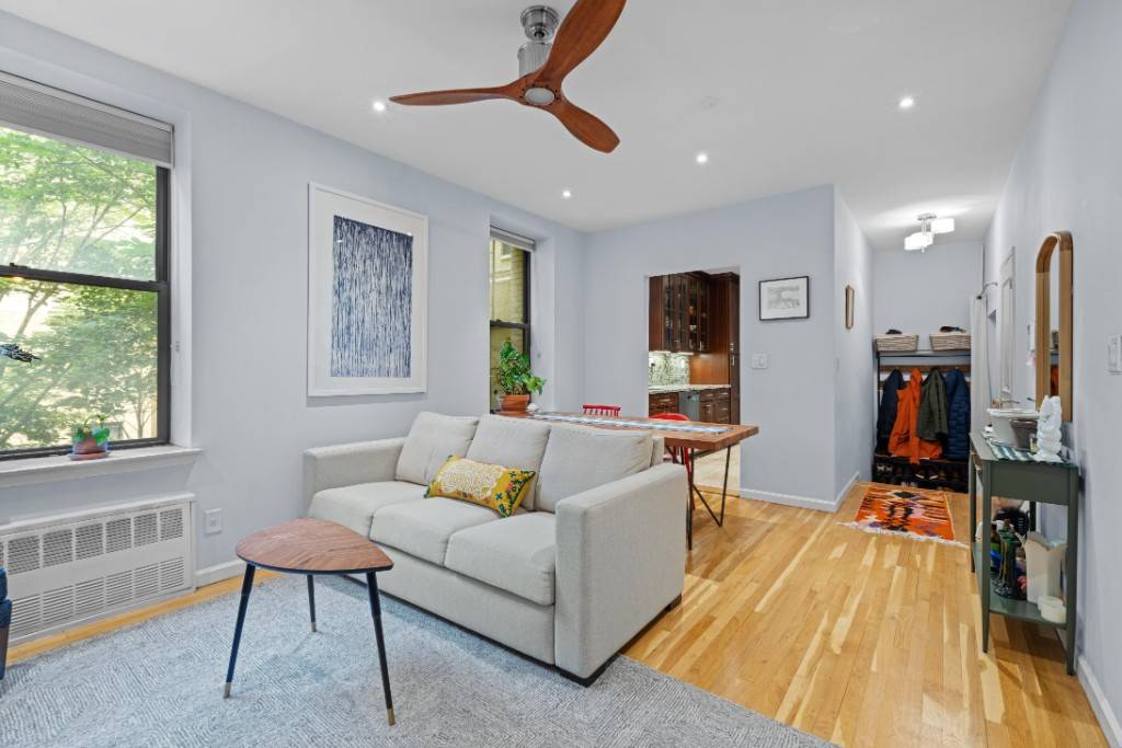 Welcome to your peaceful retreat in the heart of Prospect Heights on quiet St.