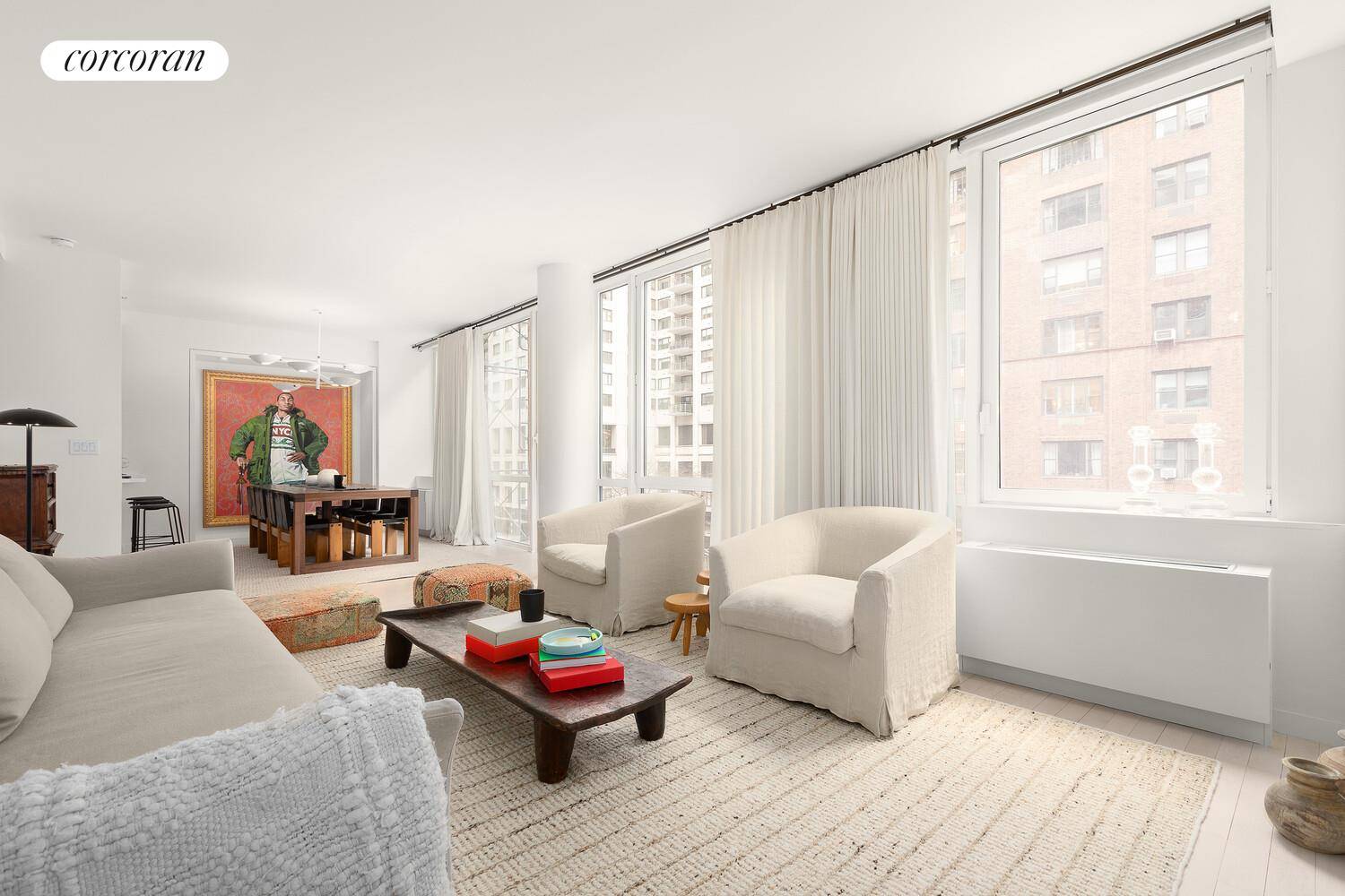 Incredibly chic and stunning is the best way to describe this impeccably designed full floor apartment at 330 East 57th Street.