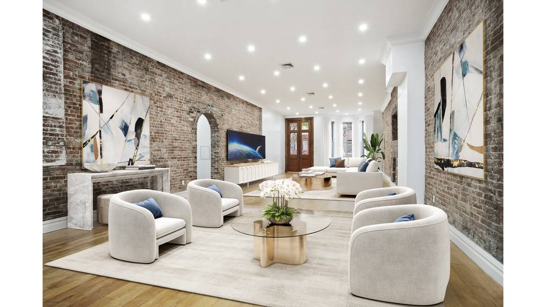 This amazing loft inspired residence with 2 large bedrooms and 2 full baths rests on the parlor floor of a handsome double wide 1895 brownstone located just one block from ...