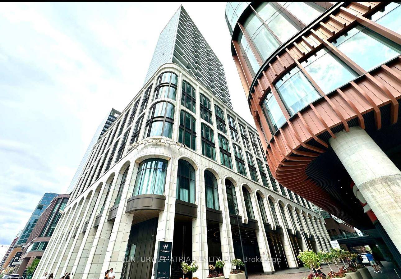 Welcome to this stunning modern 1 bedroom plus den condo at The Well by Tridel, offering breathtaking skyline views.