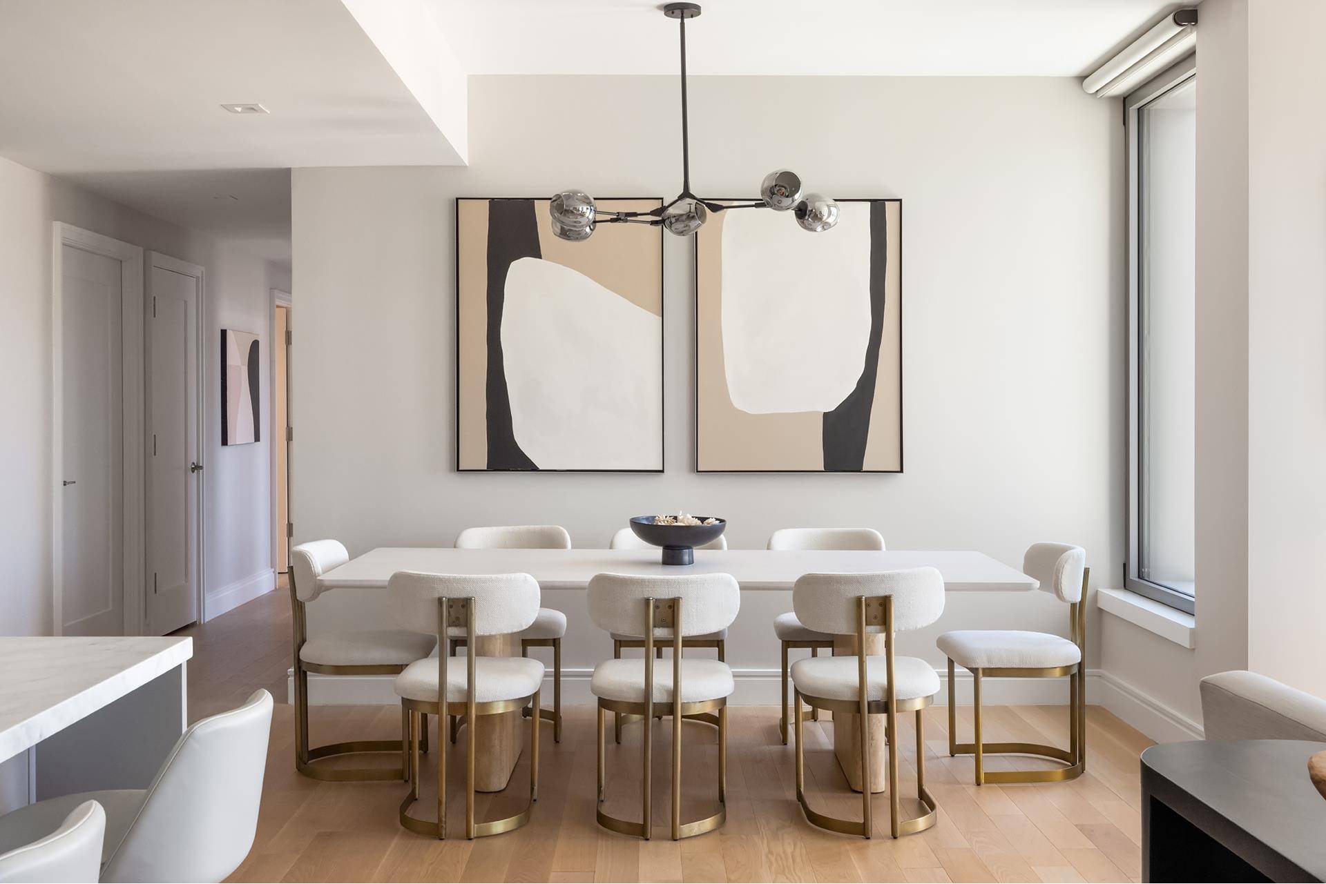 Residence 11A is a stunning three bedroom, two and one half bathroom residence filled with light from its gorgeous Southern and Western exposures.