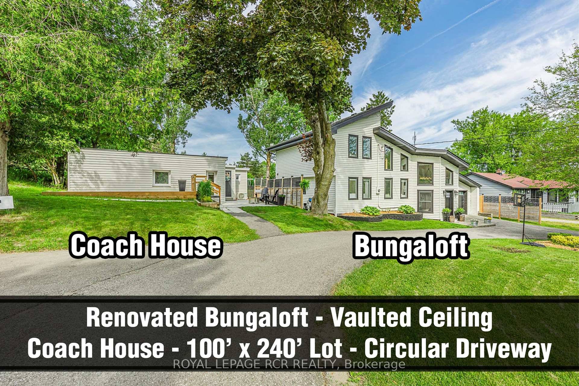Wow Designer renovated vaulted ceiling Bungaloft and cute separate full service coach house !