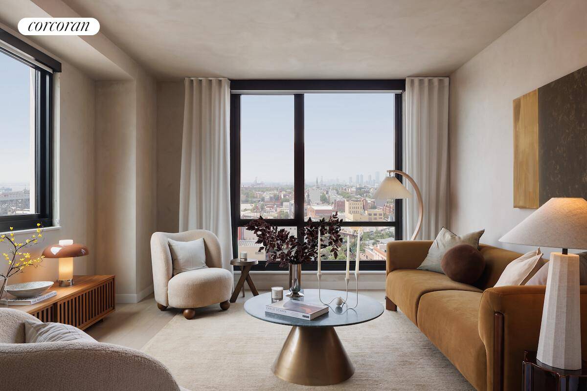 Eastern Facing Designer two bedroom 2 bath with Park Slope streetscape views.