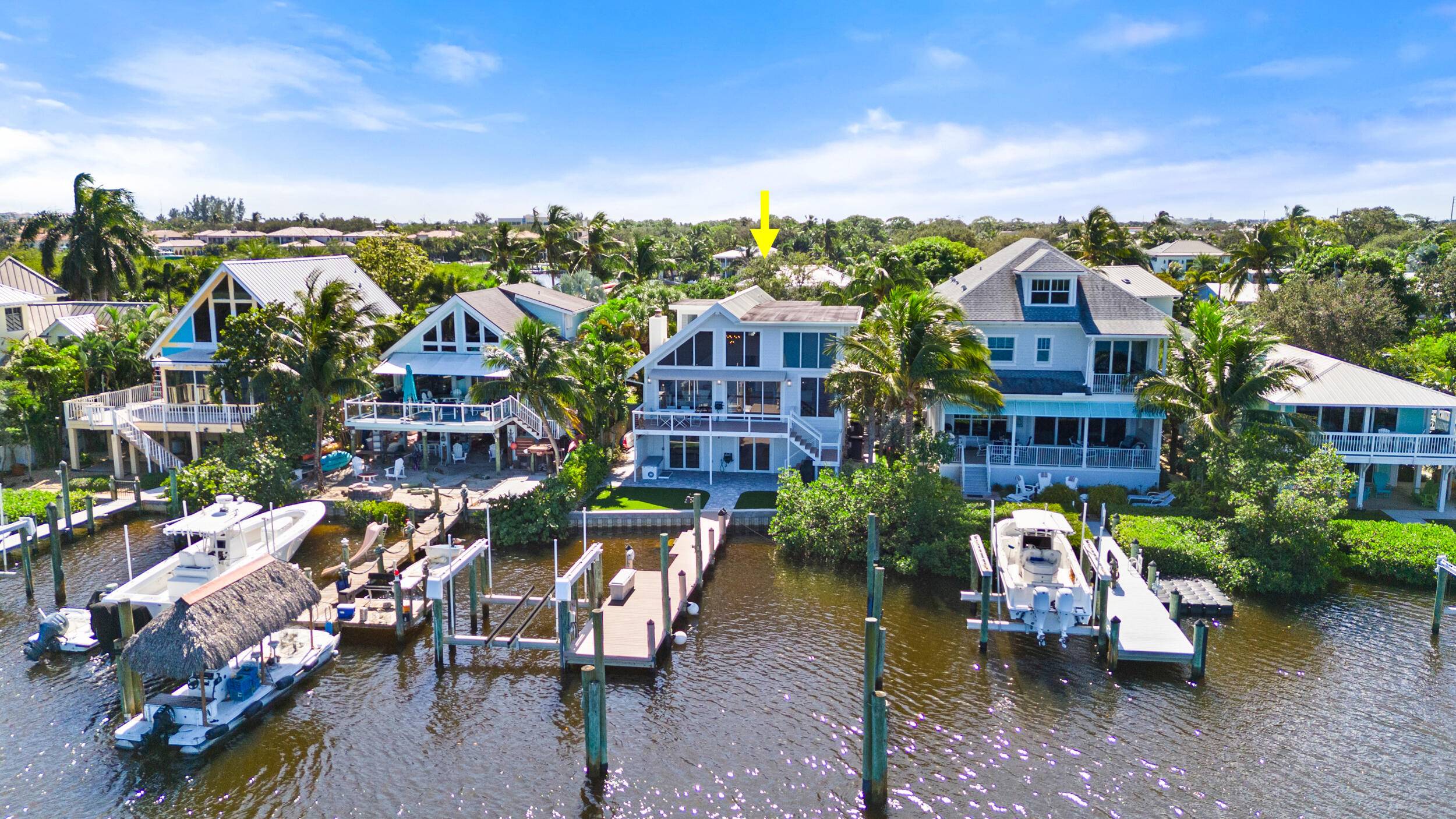 This stunning waterfront home, overlooks the serene waters of Sawfish Island.