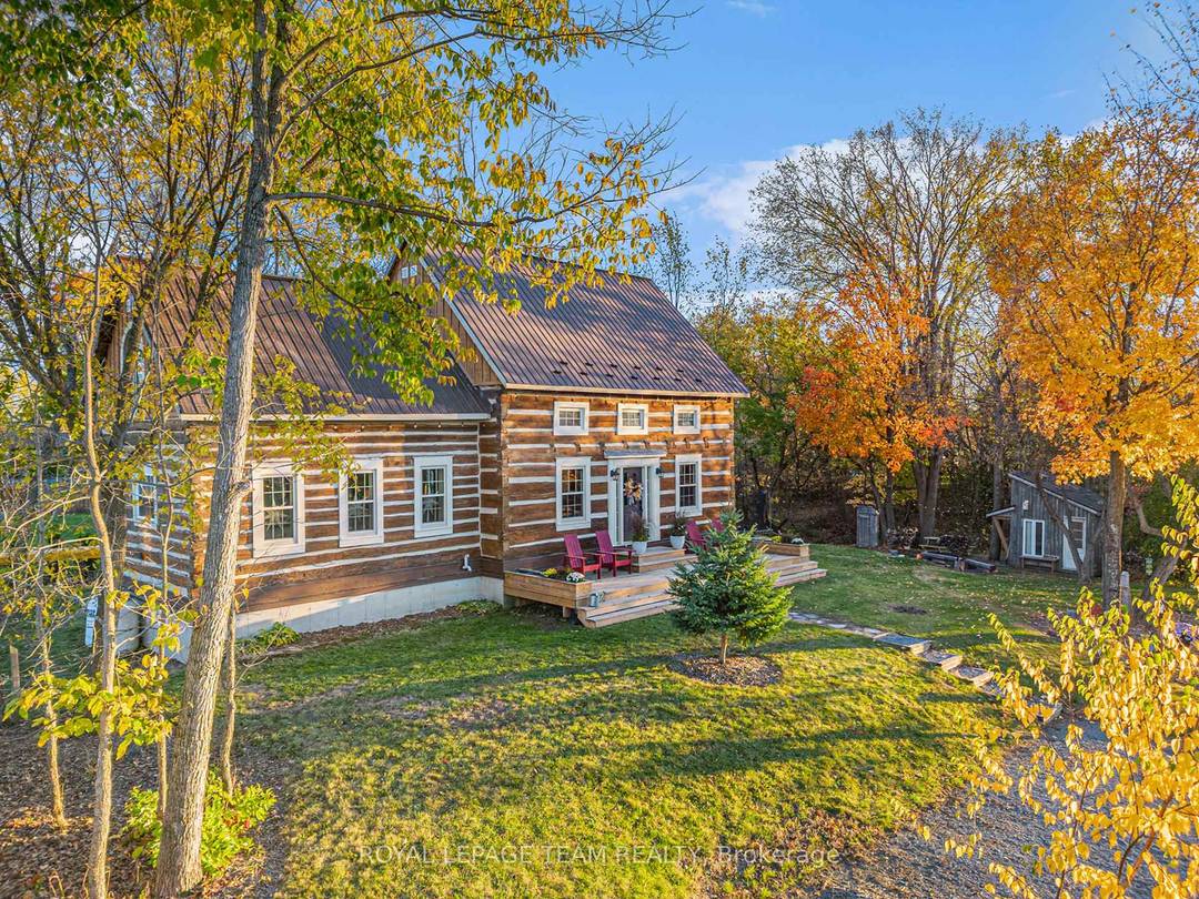 Step into a gorgeous one of a kind log home, expertly crafted in 2006 by re imagining and joining two original log houses from the 1800s.