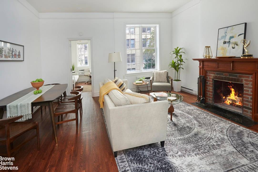 Exquisite full floor brownstone home invites you to enjoy, brilliant light through south, north and east exposures.
