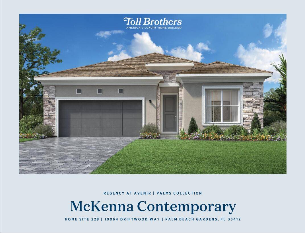 This McKenna home is stunning, boasting a striking Contemporary elevation with sophisticated veneer stone exterior that sets the tone for elegance.