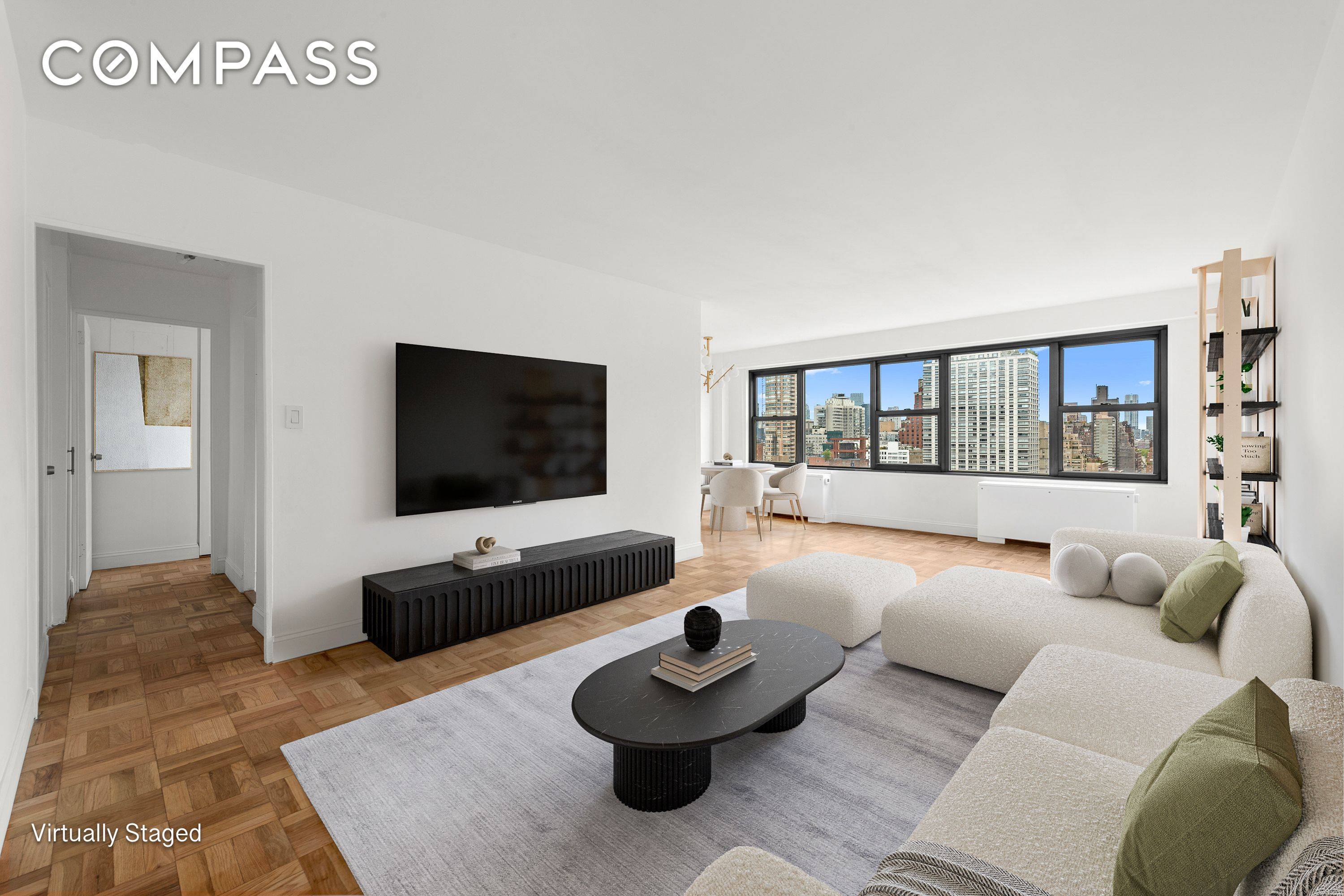 BRAND NEW FULLY RENOVATED TRIPLE MINT SPONSOR UNIT NO BOARD APPROVAL Large Junior 4, 1 Bed, 1 Bath open city views with LOW maintenance that includes all utilities is now ...
