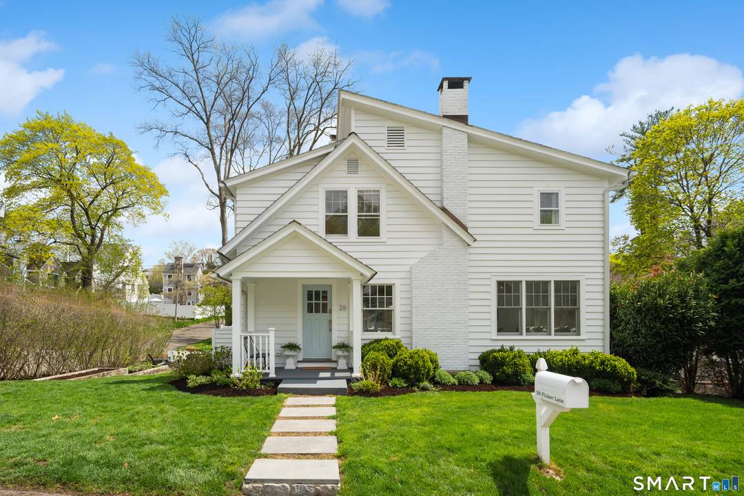 26 Flicker Lane sits on a sunny corner lot on one of Rowayton's most popular streets.