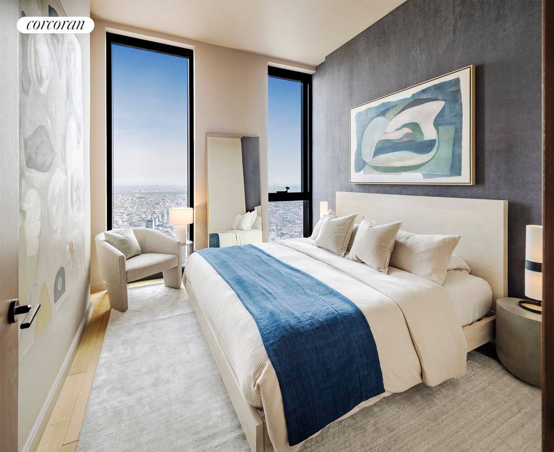 Immediate occupancy. Designed by award winning SHoP Architects, residence 72B is a generously proportioned north west facing one bedroom, one bathroom home with ceiling heights up to 11 feet.