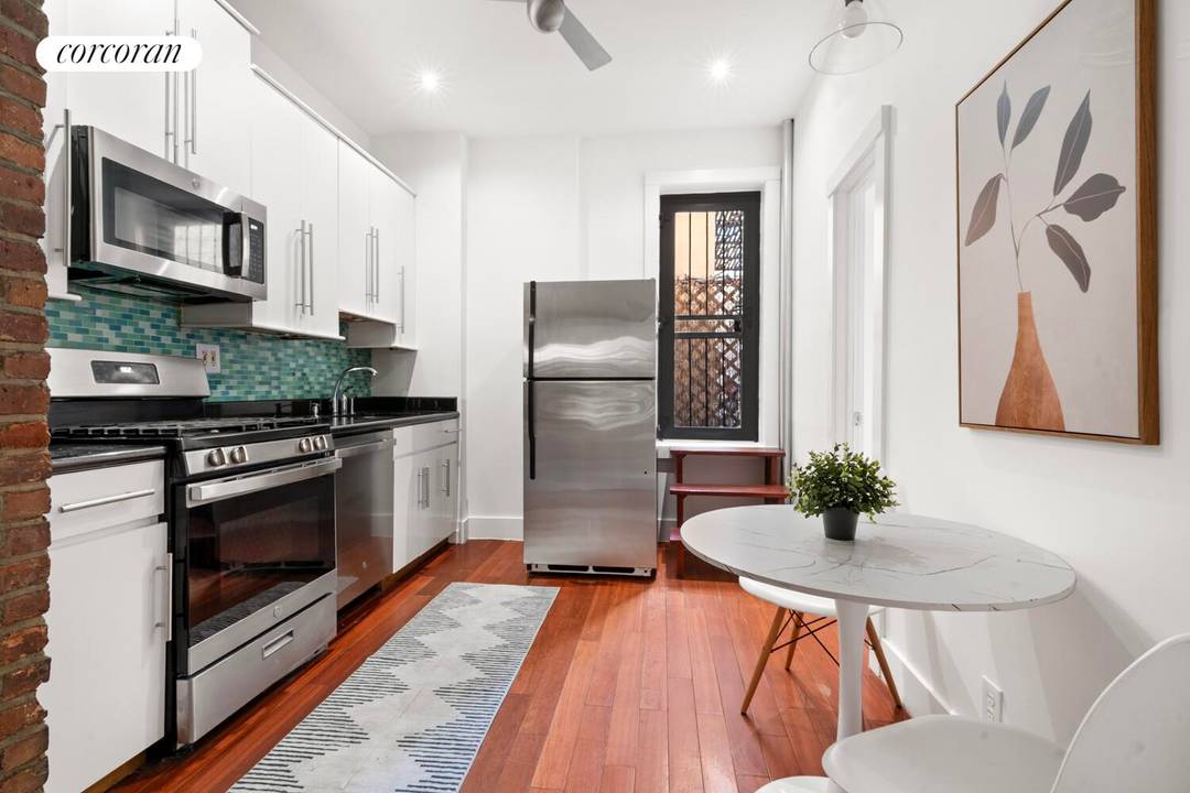 Garden apartment available in Prospect Heights.