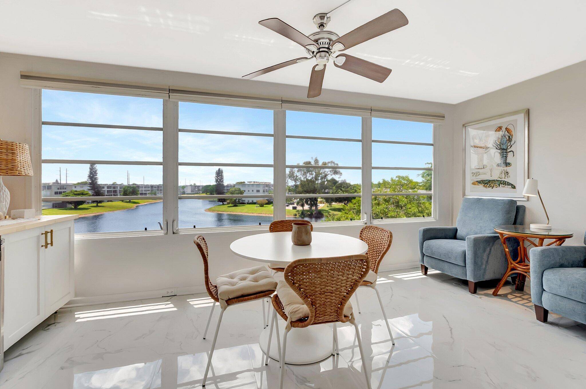 Turnkey 1 Bed 1. 5 Bath Condo with Lake Views in Century Village Deerfield Beach !
