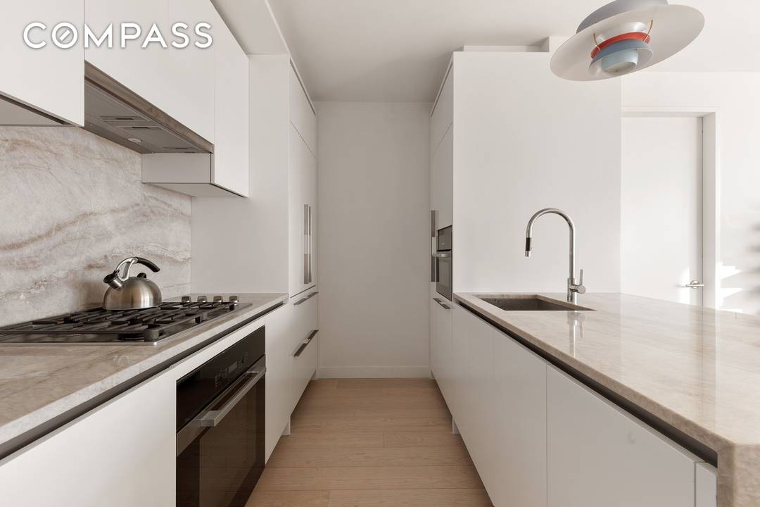 Experience contemporary elegance in Residence 308 at 450 Washington, a beautifully detailed 2 bedroom, 2 bathroom home offering direct Hudson River views and a serene outlook over the treetops of ...