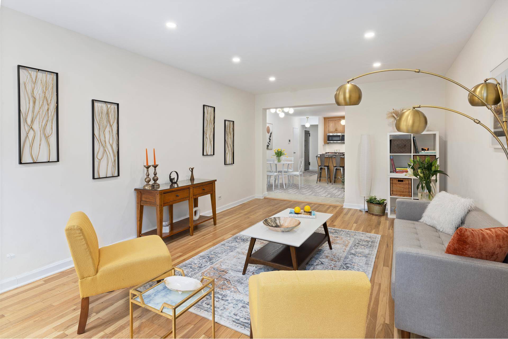 Renovated High Floor Corner 3 bedroom, 2 full bathroom apartment with a formal dining room.