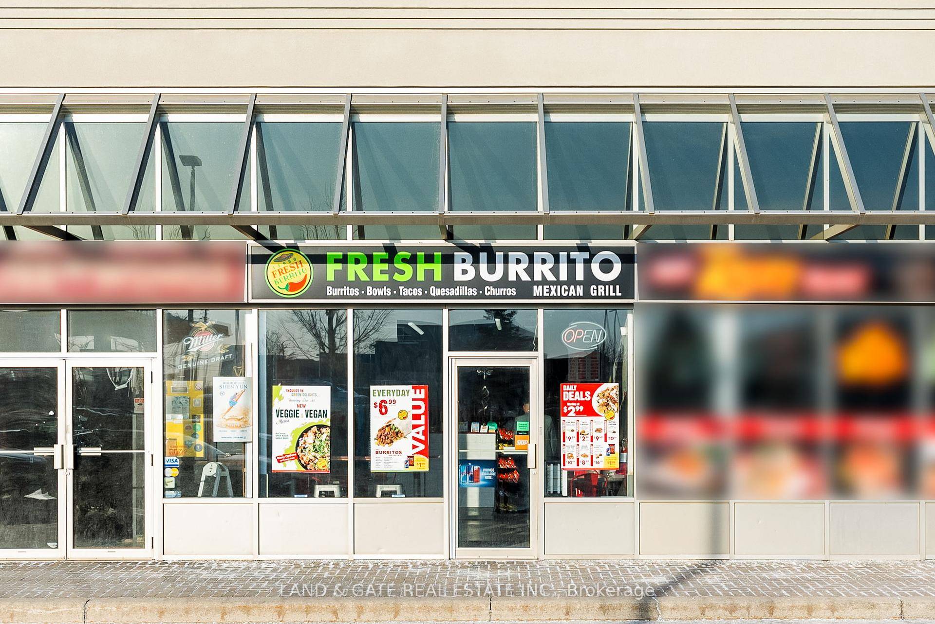 Amazing Opportunity To Own A Successful Fresh Burrito Franchise In A Prime Oakville Location !