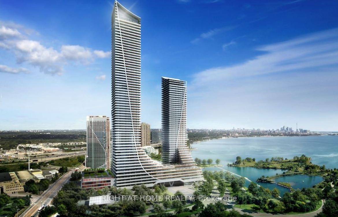 Toronto Downtown and Lake Ontario view, Beautiful Fresh Painted One Bedroom Tech With Huge Balcony Parking and Locker.