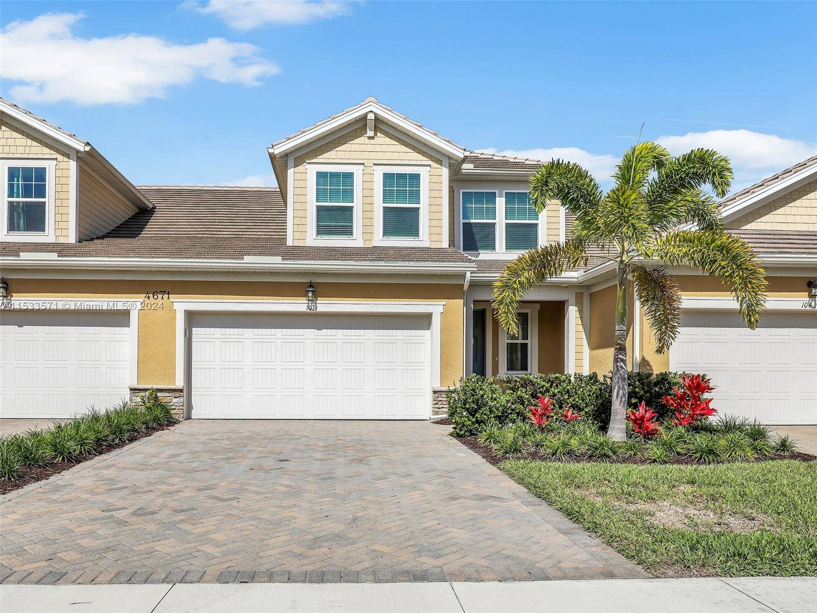 This new townhouse offers modern living with a touch of convenience.