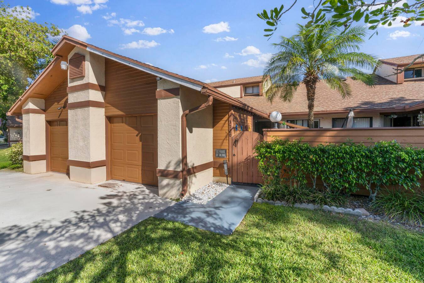 Spacious and updated 3 bedroom, 2 bath villa with attached garage in a quiet, well maintained community.