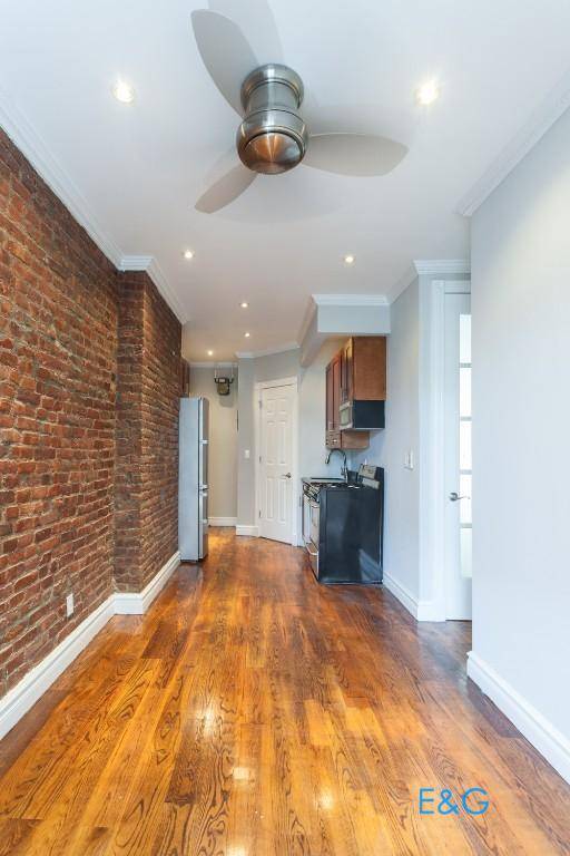 Available for March 1 occupancy, this beautifully renovated 2 bedroom 1 bath apartment with modern updates features an updated kitchen with dishwasher, and an in unit washer and dryer.