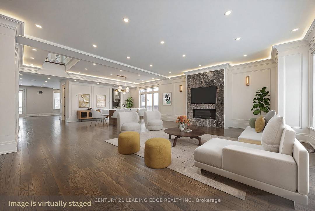 Situated on a quiet cul de sac in sought after Clanton Park, this custom built luxury home 2019 sits on a premium 44 x 161 ft lot and offers approx.