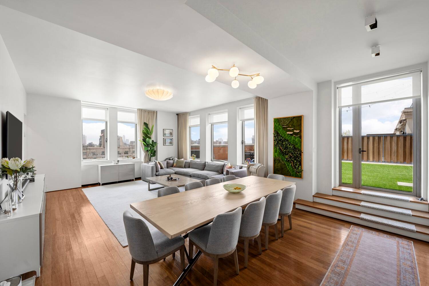 3 Bedroom with Expansive Private Terrace at The Chelsea Mercantile Welcome to Residence 15N at The Chelsea Mercantile, a rare and expansive home offering a seamless blend of indoor luxury ...