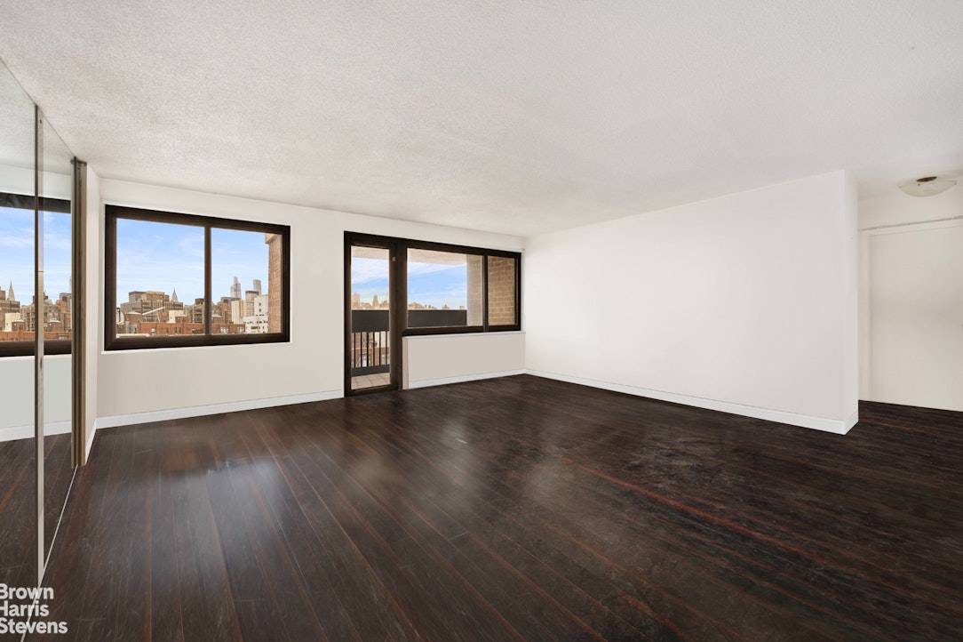 High floor sun flooded two bedroom home with panoramic views at Southbridge Towers !
