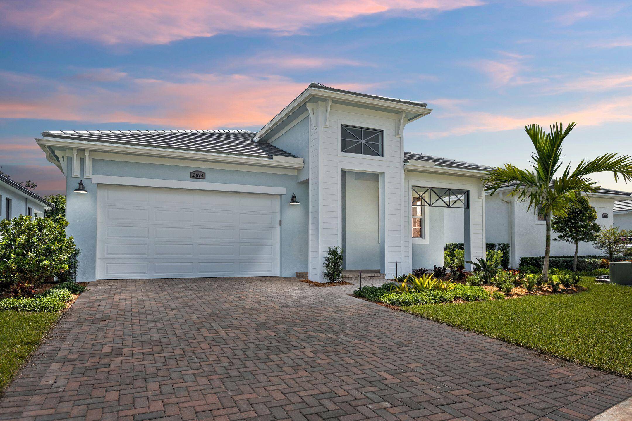 This Coastal Madison home at Mosaic, offers 4 bedrooms, 3 bathrooms with a modern, open concept living on an oversized, south facing home site, with sun all day long.