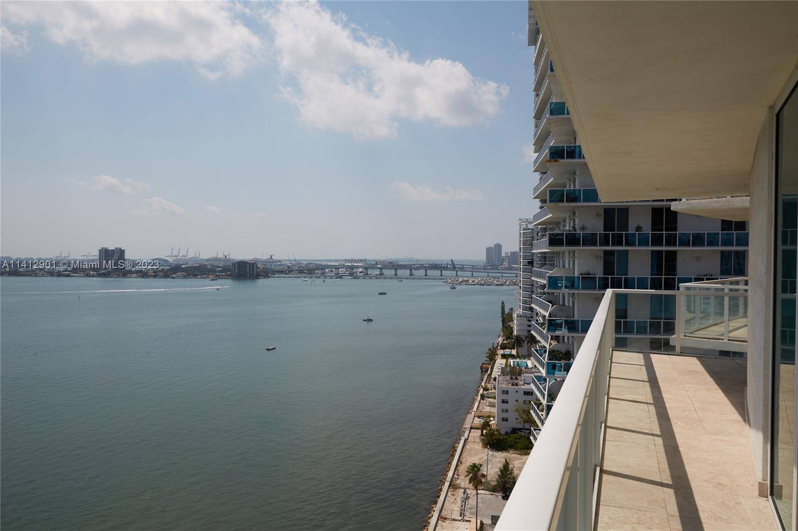 Stunning direct bay view, Floor to ceiling windows to enjoy the gorgeous unobstructed Biscayne Bay Views.