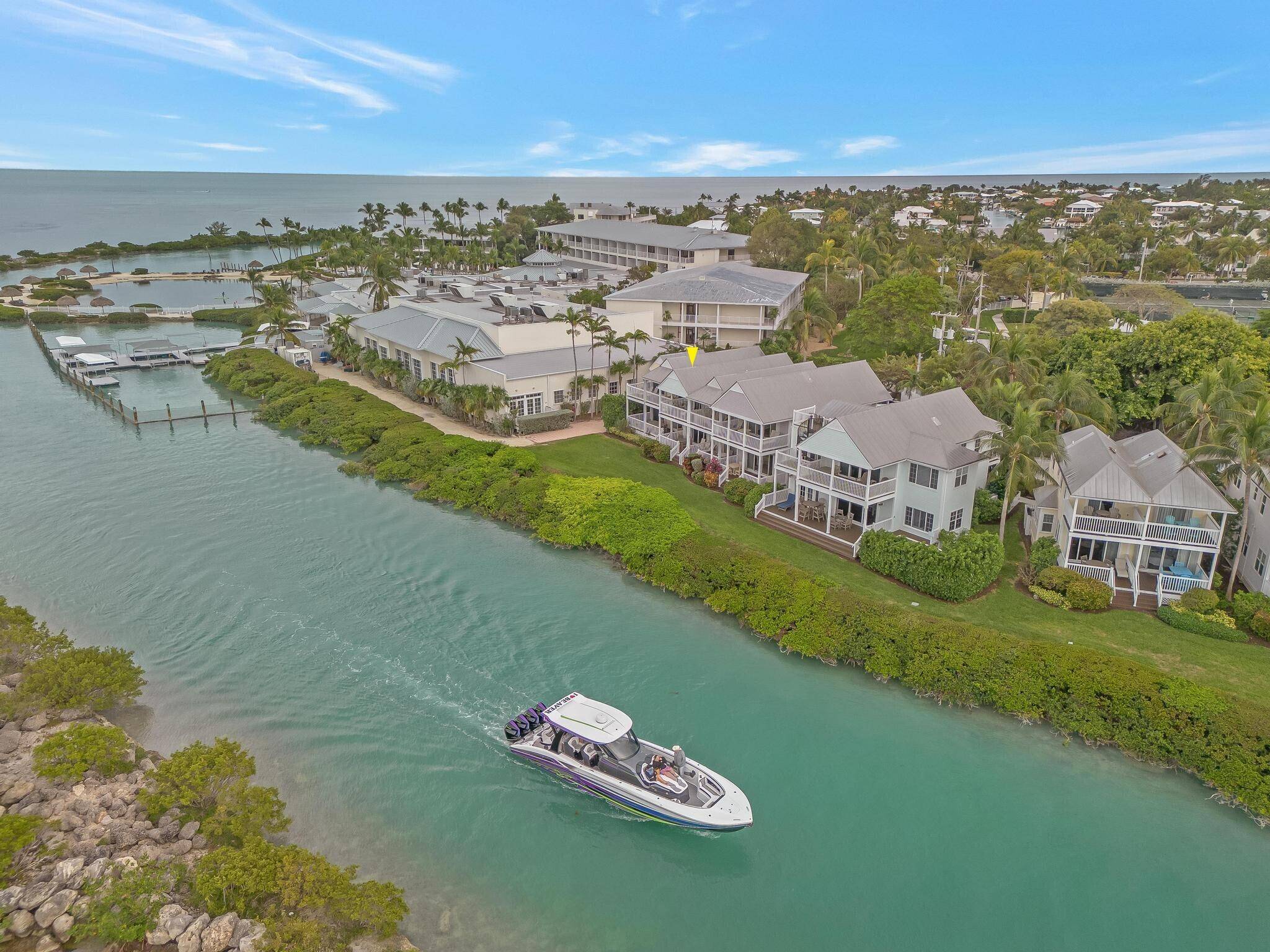 This stunning two bedroom waterfront villa is perfectly located in the highly sought after Marina Village at the world renowned Hawks Cay Resort.