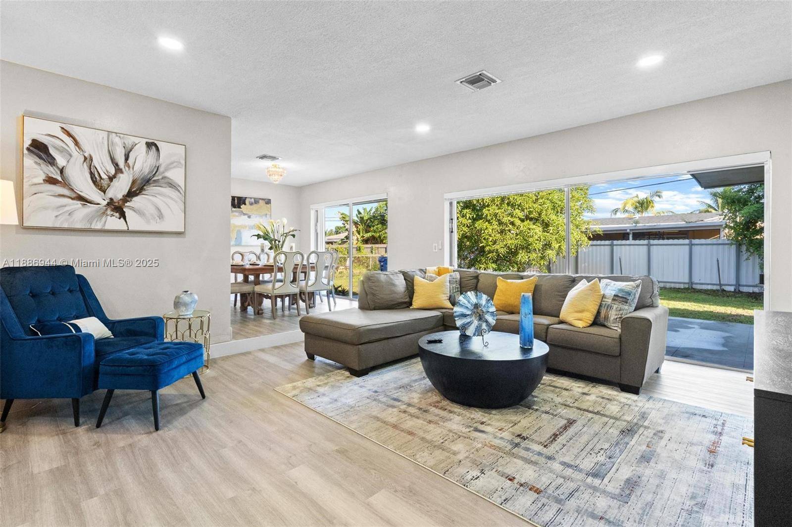 Welcome to this inviting 3 bedroom, 2 bath home with a garage, located in the highly desirable Miami Gardens community.