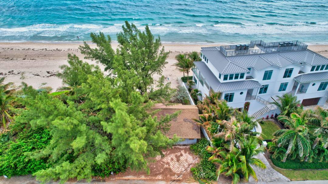 DIRECT OCEAN FRONT A unique opportunity to renovate current structure, add hard scapes and new landscaping ''BUILD YOUR DREAM BEACH VILLA '' STEPS FROM THE GLISTENING ATLANTIC OCEAN Small town ...
