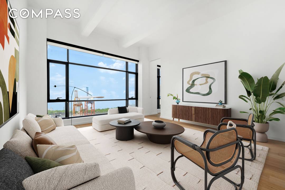 Iconic Waterfront Loft in Red Hook With rare Indoor Parking amp ; Storage Live in a piece of history at the legendary New York Dock Building !