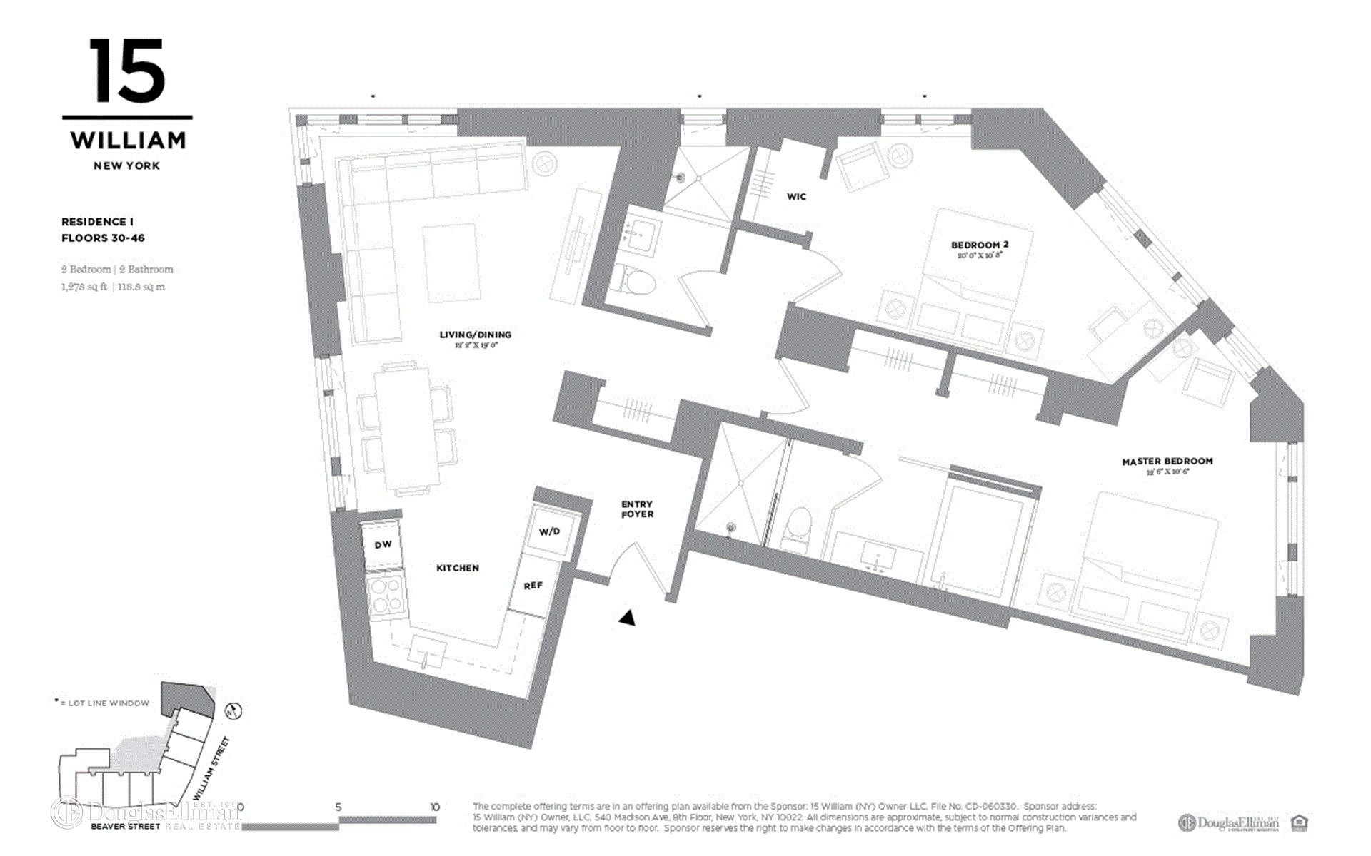 FINAL OPPORTUNITY TO OWN A SPONSOR RESIDENCE15 William is a modern and sophisticated condominium residence.