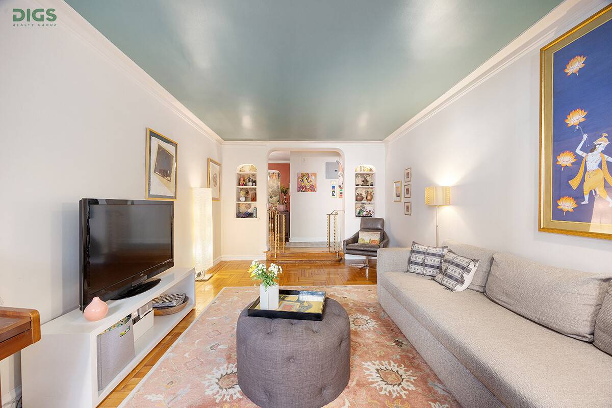 This renovated, raised first floor 2 bedroom, 1 bath home combines pre war charm with thoughtful modern updates.