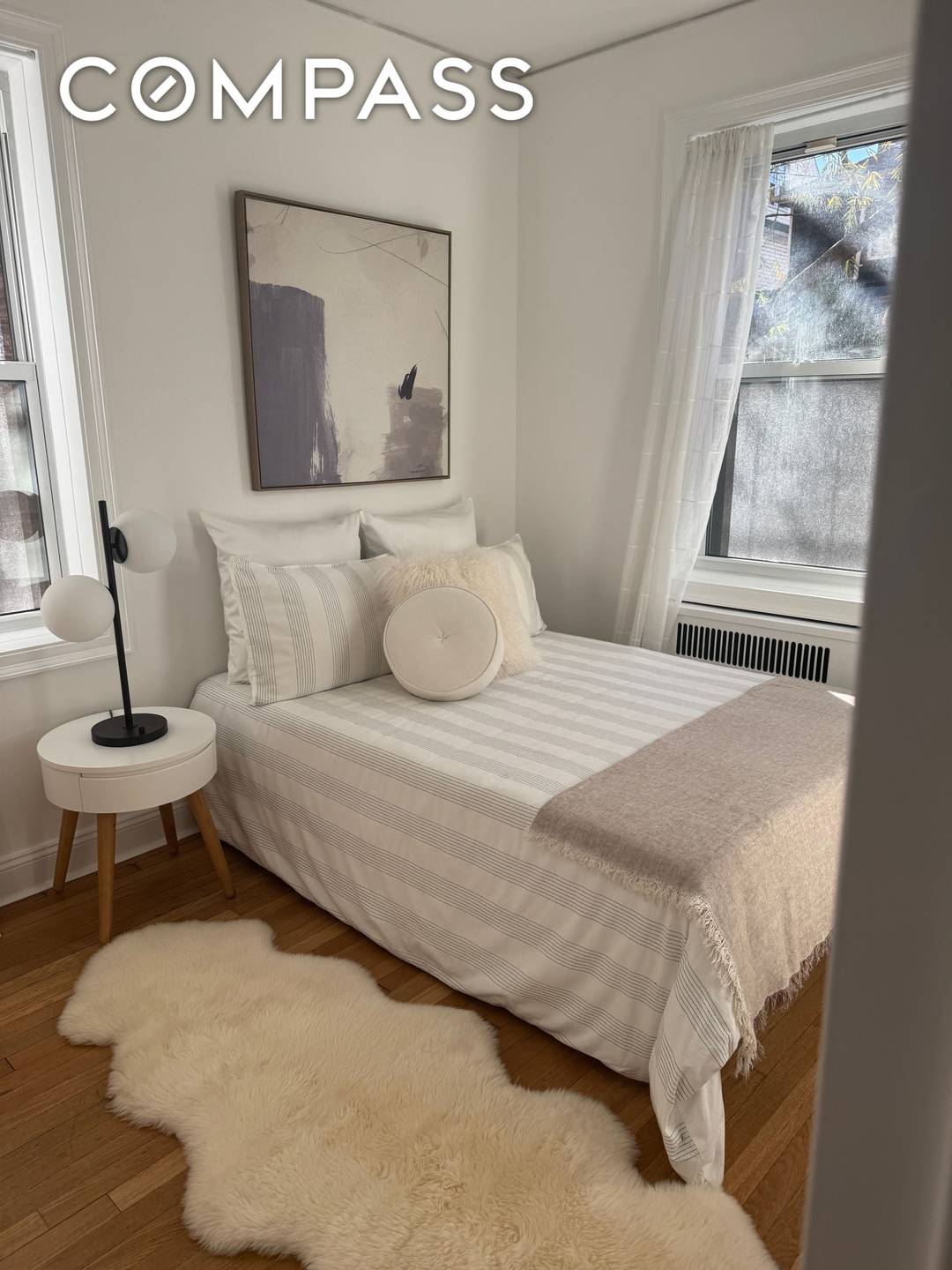 Renovated 1 bedroom in beautiful, well maintained pre war building with live in super, laundry room, storage, and bike room.