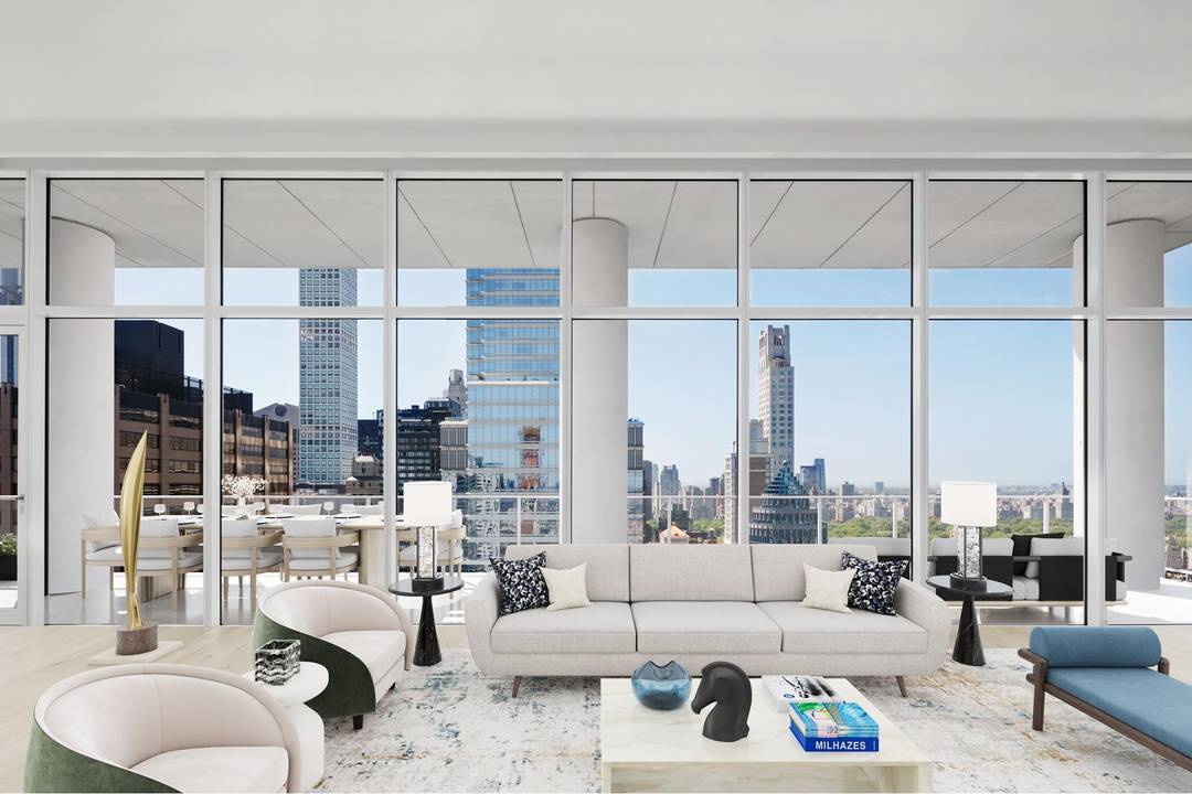 Introducing Penthouse 32, an unparalleled, three bedroom, three and a half bath full floor residence with 14 finished ceilings, gas fireplace, and 148 linear feet of continuous terrace with 360 ...