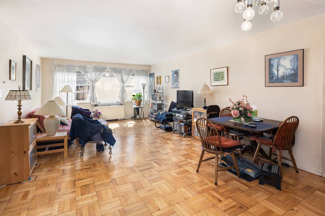 PRICED TO REFLECT THE COSMETIC WORK AHEAD This spacious and sun filled one bed one windowed bath apartment is ideal for the hands on buyer who wants to create their ...