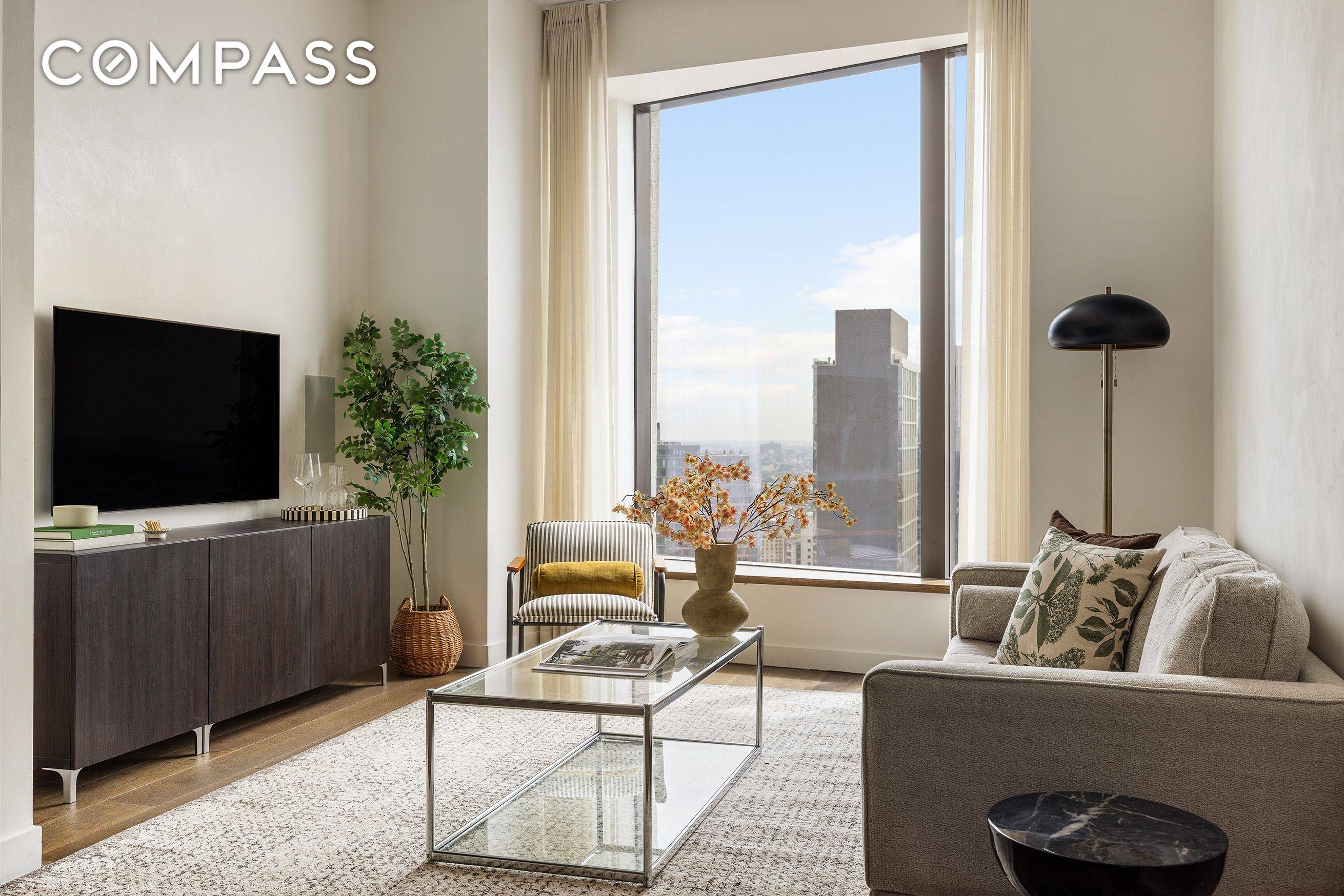Residence 43E is perched high in the sky with 10 foot ceilings and dual south east exposures in one of Brooklyn s premier luxury condominiums with room for living, dining ...